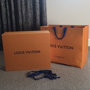 Louis Vuitton XL Storage Box, Ribbon and Bag